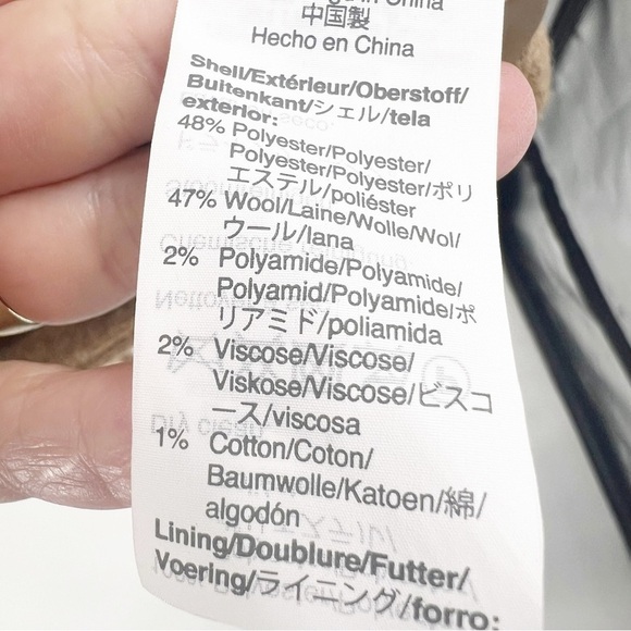 ✅ J. Crew Factory City Coat Heather Acorn Size 00 Wool Blend - Picture 9 of 11